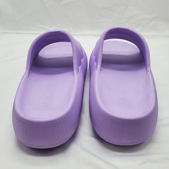 BNWT MIA Kandy Waterproof Platform Slide Sandal In Lavender Sz 10 - Picture 4 of 11